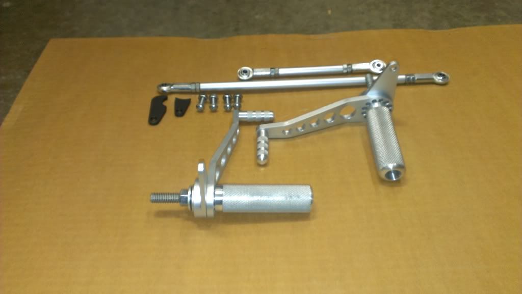 Billet Aluminum Adjustable/Indexable Rear Sets (Made inhouse)