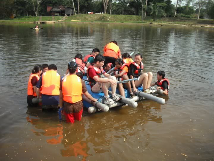 raft building Testing the raft