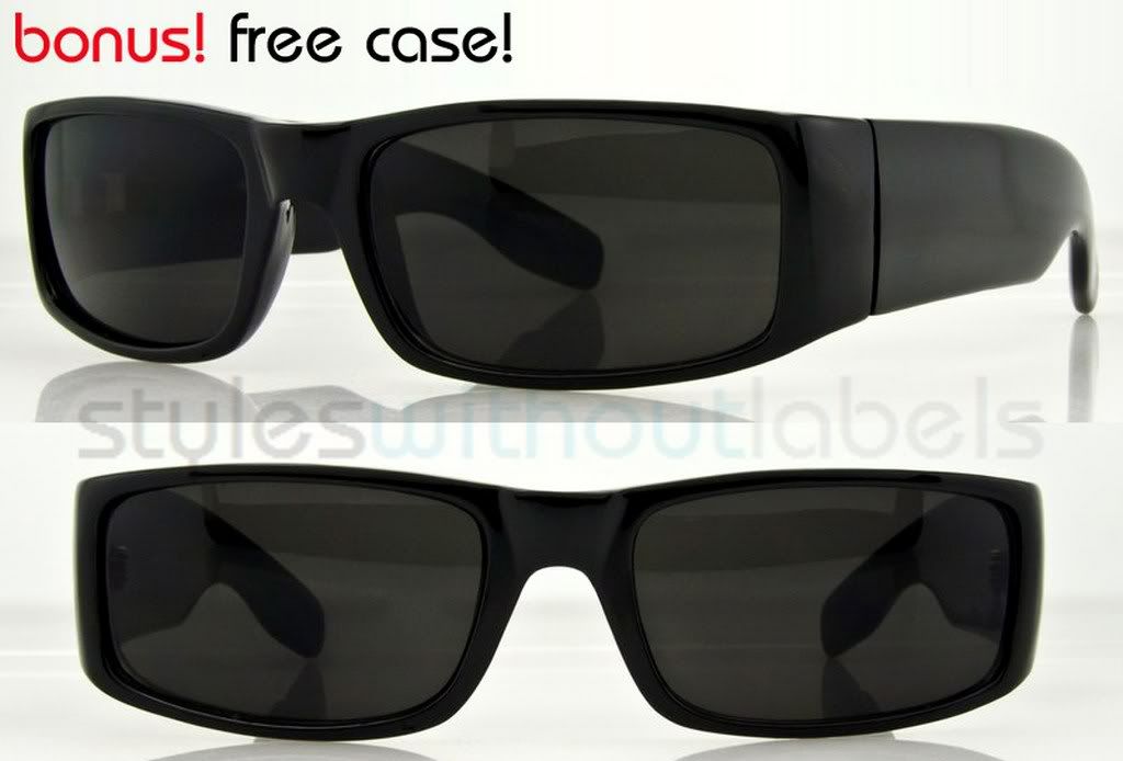 ... Sunglasses Super Dark Lens Loc OG Frames Biker Eazy E Shades | eBay