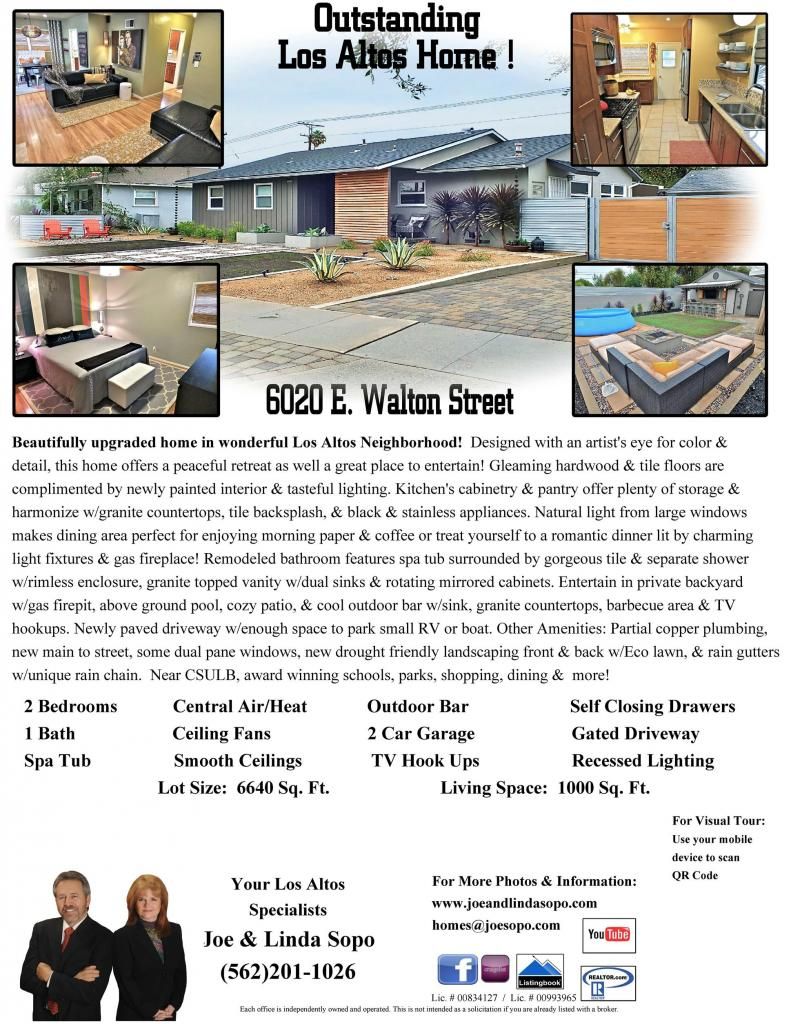 Upgraded 2 Bed, 1 Bath Home in Los Altos, Long Beach