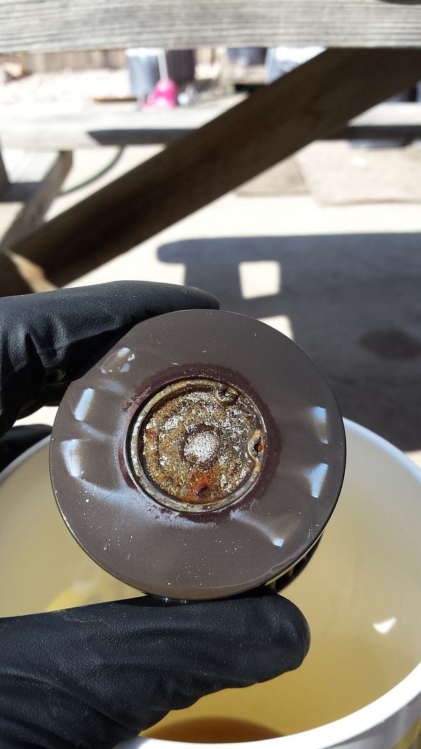 IPR coolant filter install 05 Excursion and first cleaning Ford