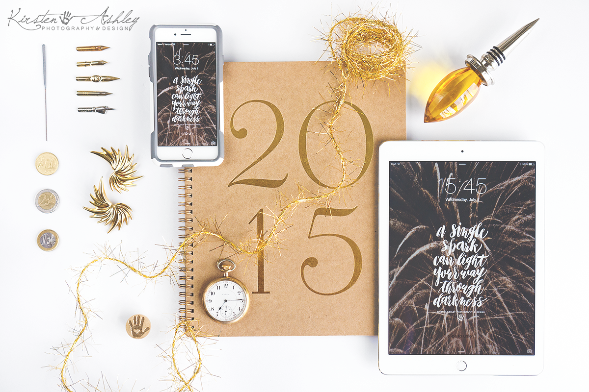 July Freebie | Fireworks Wallpaper | Kirsten Ashley Photography & Design