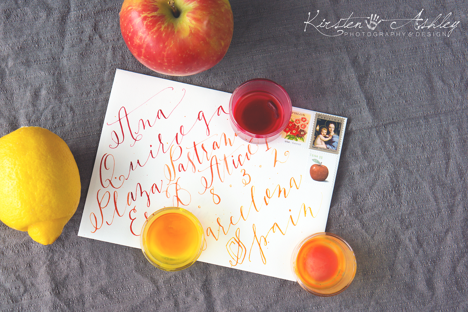 Kirsten Ashley Photography & Design | Custom Calligraphy