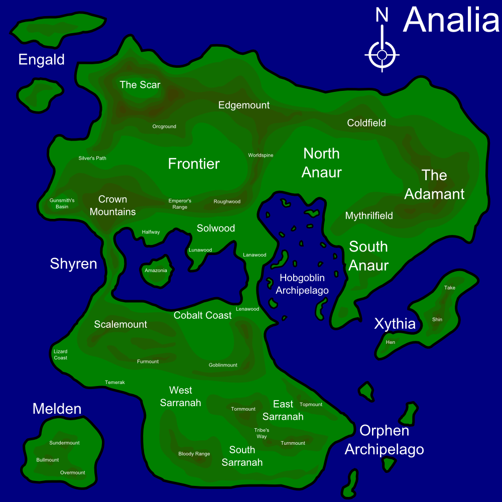 World of Analia World Map