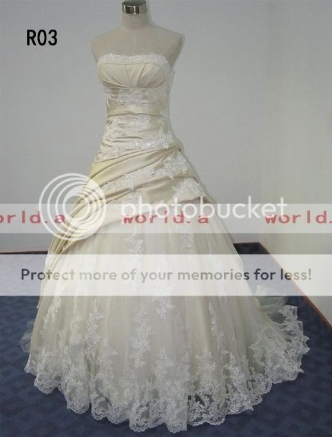   Taffeta and Satin and Soft Tulle Wedding Dress/Bridal Gown New Custom