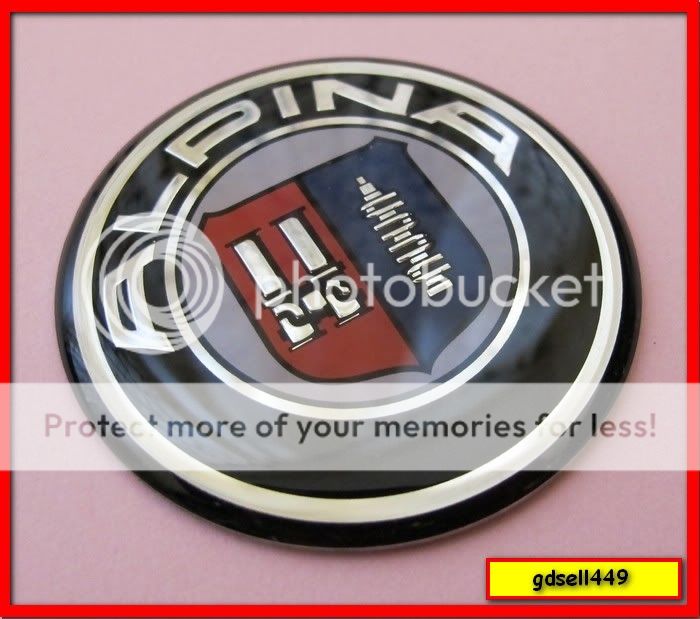 BMW Alpina Steering Wheel Logo Cap Badge Emblem Cover Sticker for E60 
