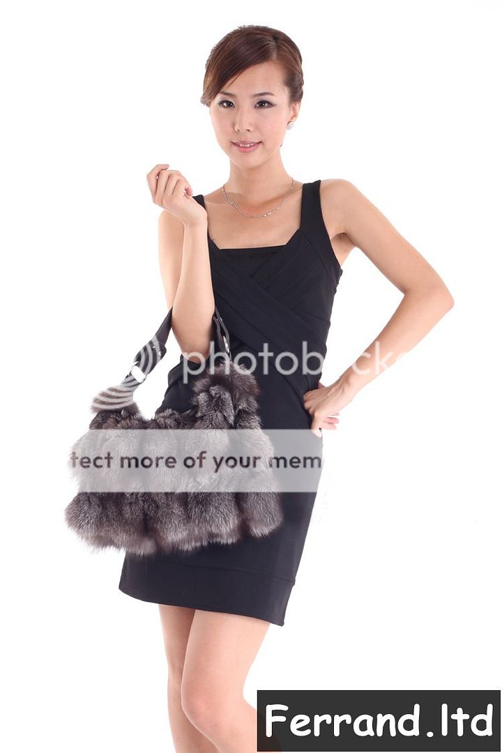   Genuine Fox Fur Bag Fashion Womens Shoulder Bag/Handbag/Tote BF07