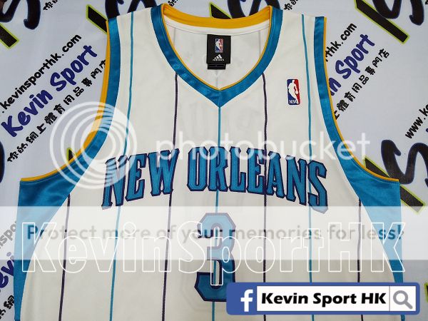 adidas new orleans hornets #3 chris paul 主场球员版 sz 44
